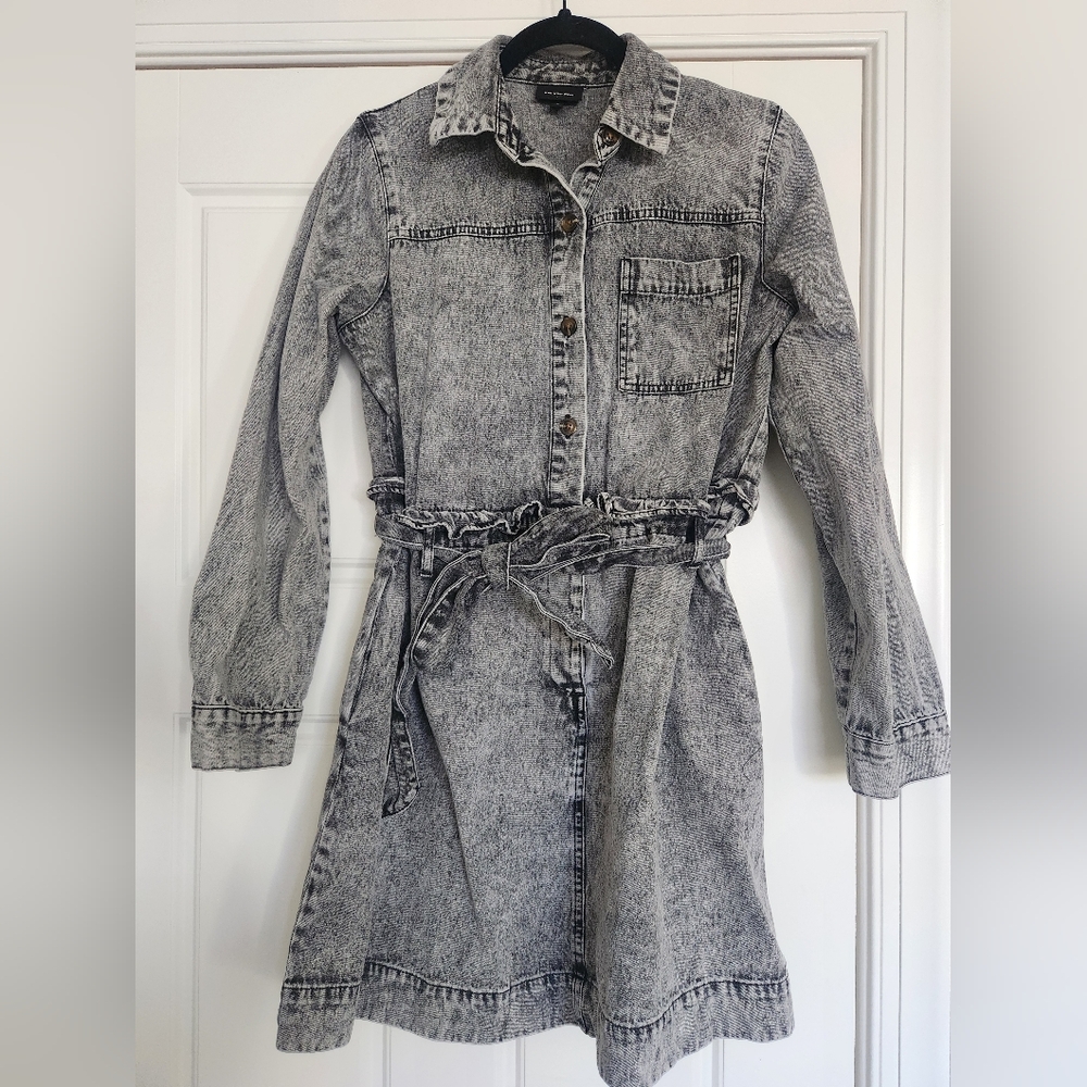 Denim Long-Sleeve Dress